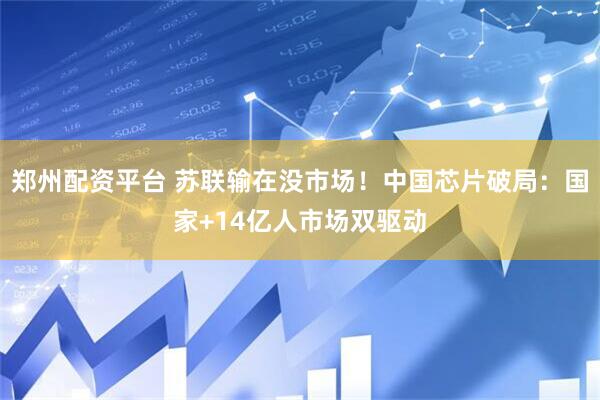 郑州配资平台 苏联输在没市场！中国芯片破局：国家+14亿人市场双驱动